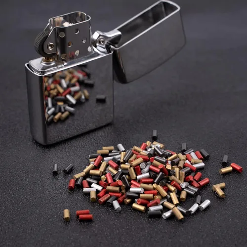 Miniatura 7 de 500 piezas de repuesto de pedernal para encendedor, pedernales de repuesto para encendedores, piedra de pedernal para encendedor de líquidos de 500