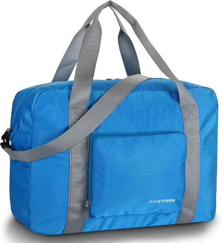 F.FETIVIN Bolsa de viaje para artículos personales de 18 x 14 x 8 pulgadas para Spirit Airlines, bolsa de lona ligera impermeable para gimnasio,