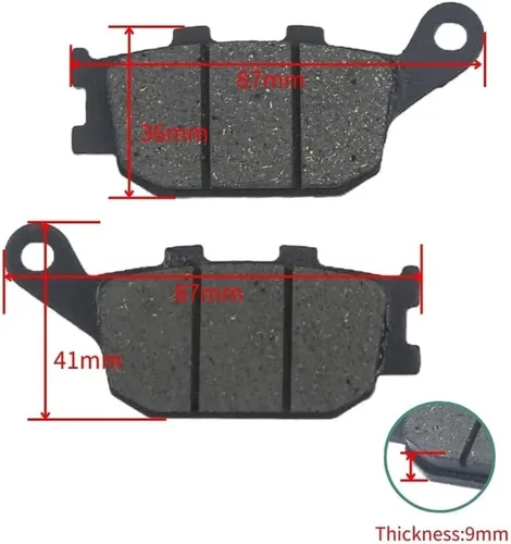 Miniatura 2 de Motorcycle Rear Brake Pads Compatible with YAMAHA FZ1 FZS FZ6 FZ8 Fazer 8 YZF R1 R6 R6S YZF600 MT-07 MT-09 FZ-07 FZ-09 FZ-10 XSR700 XSR900 part