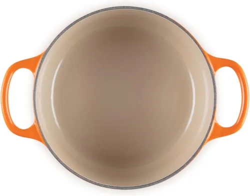 Miniatura 3 de Le Creuset Horno holandés redondo de hierro fundido esmaltado, 2 cuartos de galón, Fuego Llama