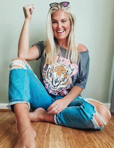 Miniatura 4 de Camisetas gráficas para mujer, de manga corta y cuello redondo, para el verano