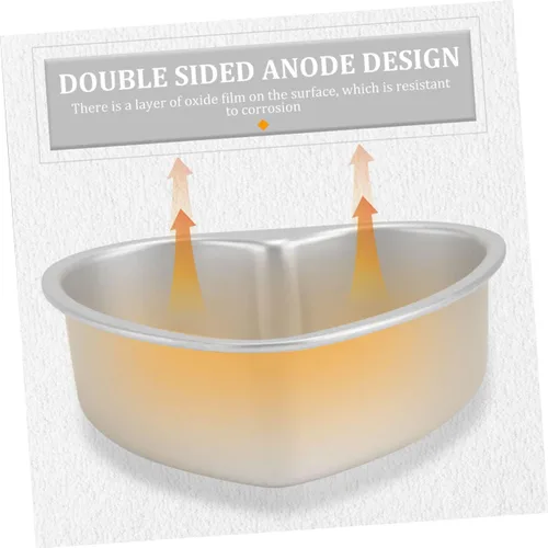 Miniatura 2 de Juego de decoración de pasteles de molde de pastel de corazón de 2 piezas, plata