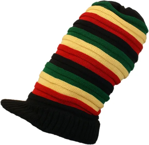 Miniatura 33 de Shoe String King SSK Rasta Knit Tam Hat Dreadlock Gorra con múltiples diseños y tamaños.