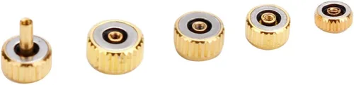Miniatura 3 de Kit de reparación de relojes, corona de reloj, corona de reloj de acero inoxidable, conjunto de resorte de corona de reloj, herramienta
