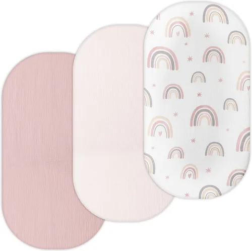 Miniatura 12 de Sábanas de moisés de muselina para Maxi COSI Iora, Delta Children, Graco, Munchkin Brica, 4moms MamaRoo, Chicco LullaGlide por TansyPanda, 3 piezas