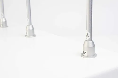 Miniatura 8 de 2pcs escaparate de la joyería LED poste tallo luz modelo FY-60 plata 6000K
