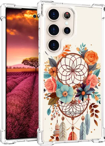 Miniatura 55 de Compatible con Samsung Galaxy S23 - Funda transparente para mujeres y niñas, diseño transparente (formas geométricas de arte abstracto)