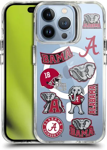 Miniatura 178 de Head Case Designs Funda de gel suave con licencia oficial de la Universidad de Alabama UA Collage compatible con Apple iPhone 13 Pro Max
