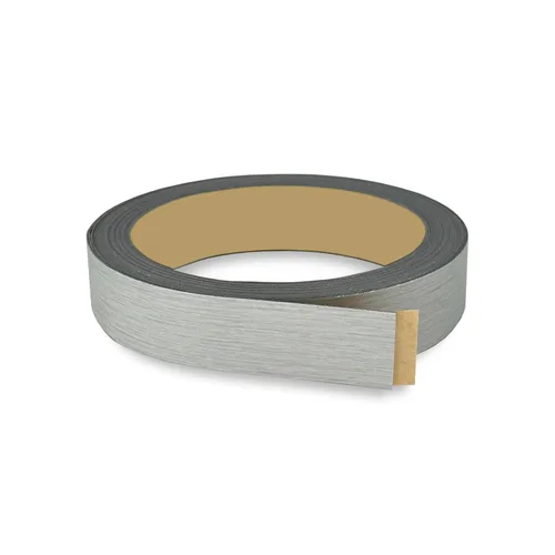 Miniatura 17 de Bandas de borde plateado cepillado de 1 pulgada x 25 pies – Adhesivo fuerte para despegar y pegar, fácil aplicación – Cinta de borde flexible