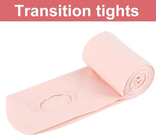 Miniatura 3 de Feisract Mallas de ballet para niñas y mujeres, mallas de transición ultra suaves