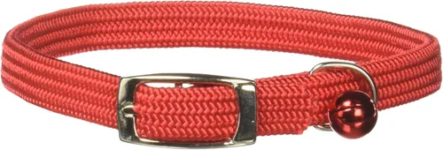 Miniatura 4 de Kool Kat Collar de seguridad elástico para gatos con campana, negro, 12 pulgadas