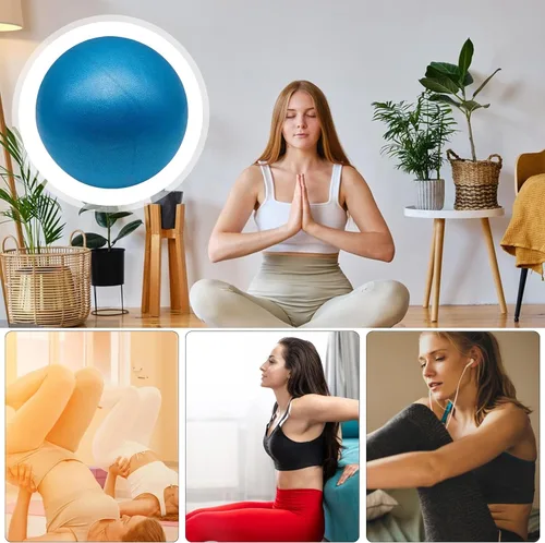 Miniatura 4 de Pelota de pilates – Pequeña pelota inflable de gimnasio para fitness Equipo de yoga para entrenamiento de muslos, piernas, brazos, abdomen