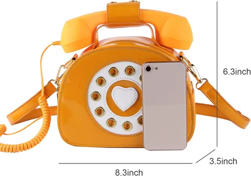 Miniatura 16 de Oweisong Divertido bolso de teléfono para mujer, bolso cruzado de hombro con asa superior para teléfono