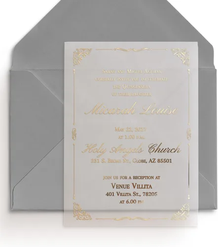 Juego de 10 invitaciones de quinceañera, elegante invitación de quinceañera, tarjeta de quinceañera personalizada, 15 cumpleaños, invitaciones de