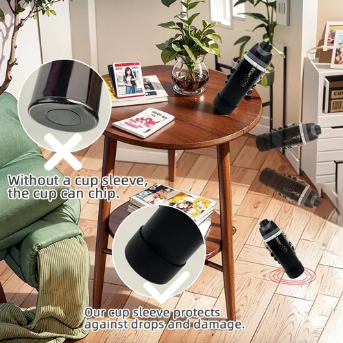 Miniatura 3 de Juego de fundas de silicona para botella de agua Owala de 24 oz, 32 oz, 40 oz - Incluye funda antideslizante y correa con asa para botella de agua