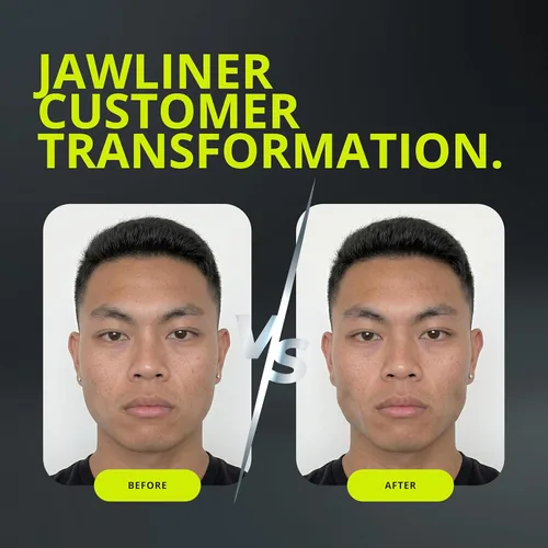 Miniatura 11 de Jawliner® - Pioneros de la goma de mandíbula artesanal más resistente 15 veces más dura, incluye 12 semanas de entrenamiento - Goma dura de menta