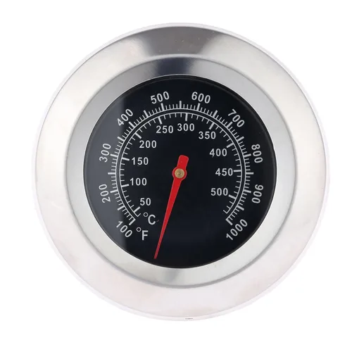 Miniatura 9 de Termómetro medidor para barbacoa, 2 pulgadas/52mm de acero inoxidable, temperatura de parrilla, indicador de Fahrenheit y calor para ahumador