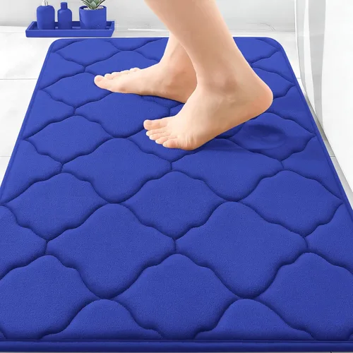 Miniatura 219 de OLANLY Alfombra de Baño de Espuma Viscoelástica de 24 x 16 pulgadas, Ultra Suave y Absorbente, Alfombras de Baño Antideslizantes, Cómodas, Lavables