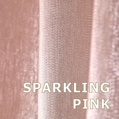 Miniatura 3 de Cortina de ducha con purpurina rosa rubor: cortinas de tela metálica brillante de lujo para decoración de baño de niñas coquetas – Fancy Glam lindos
