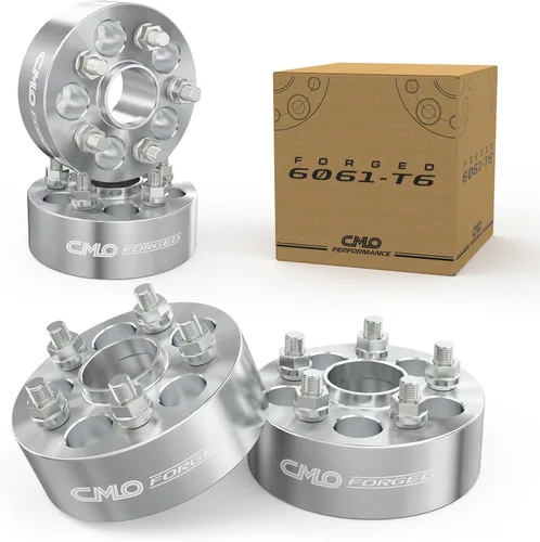 Miniatura 13 de Customadeonly 4 espaciadores de rueda centrados de 0.591 in 5 x 108 - Diámetro de 2.496 in - Pernos M14x1.5 - Aluminio forjado - Compatible con Ford