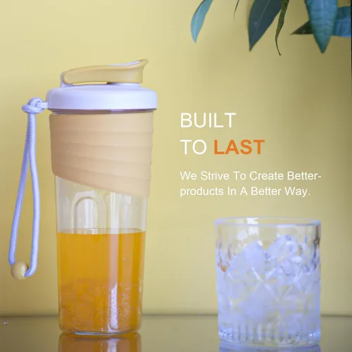 Miniatura 2 de Botella agitadora para mezclas de proteínas, 24 oz, botellas agitadoras de proteínas con bola batedora, botella mezcladora, botella de proteínas