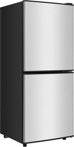 Miniatura 12 de Mini refrigerador con congelador, 3.5 pies cúbicos. Refrigerador pequeño con congelador de 2 puertas con termostato ajustable de 7 niveles estantes