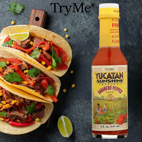 Miniatura 3 de Try Me Yucatan Sunshine - Salsa de pimienta habanero, botella de 5 onzas (paquete de 1)