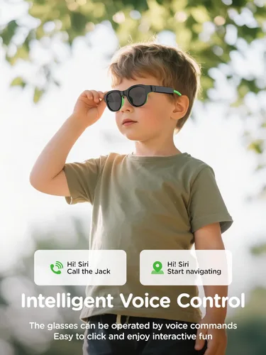 Miniatura 7 de Gafas de luz azul para niños con audio Bluetooth, gafas inteligentes, luz RGB de 7 colores, regalos de gafas inteligentes para niños