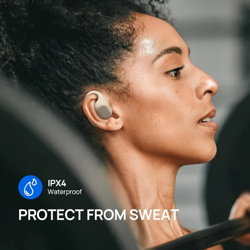 Miniatura 7 de Auriculares de oído abierto, auriculares inalámbricos con ganchos para los oídos, auriculares inalámbricos Bluetooth conducción de aire, ultra