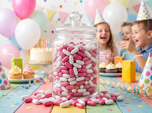 Miniatura 4 de Dulces de regaliz rosa y blanco – Bolsa fresca a granel de 1 libra de piezas de regaliz de concha de caramelo suave tamaño mordido