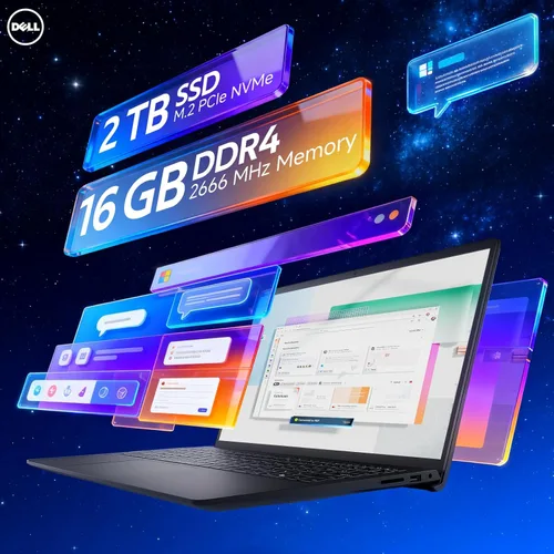 Miniatura 8 de Dell 15 2026 DC15250 Portátil con pantalla táctil, Intel 10-Core i7-1355U, pantalla antirreflejos FHD de 15.6 pulgadas, 32 GB de RAM, SSD de 2 TB