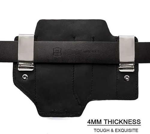Miniatura 3 de Gentlestache Funda multiherramienta para cinturón, bolsa multiherramienta, soporte de cinturón de cuero para multiherramienta EDC organizador