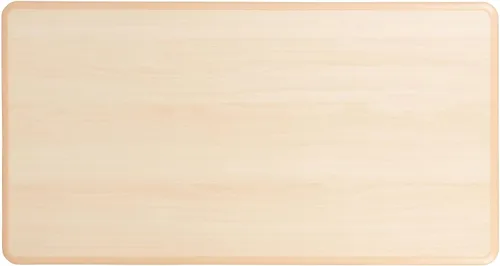 Miniatura 7 de Flash Furniture Emmy - Juego de mesa rectangular de plástico natural ajustable con 4 sillas, 23.625 pulgadas de ancho x 47.25 pulgadas de largo