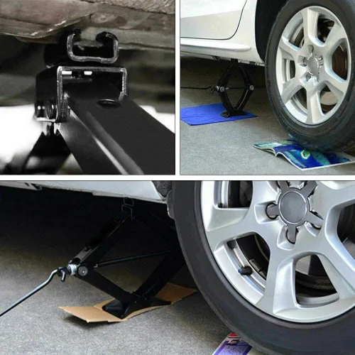 Miniatura 8 de 1 paquete de gato de tijera para coche para Honda Civic/Accord/CR-V/Element/Odyssey/Pilot, 2 toneladas, 4409 libras de capacidad, gato de tijera