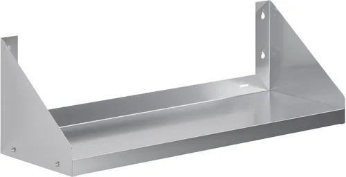 Miniatura 10 de AmGood Estante de pared de acero inoxidable de 24 pulgadas de largo x 18 pulgadas de profundidad con protectores laterales