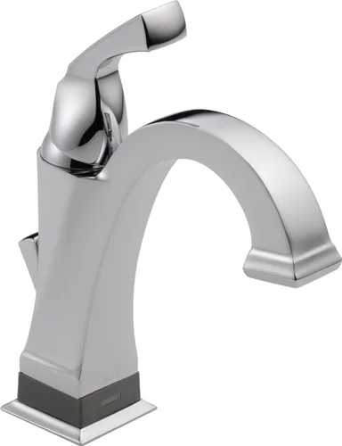 Miniatura 6 de Delta Faucet Dryden Grifo de baño de un solo agujero, grifo de baño de una sola manija, tecnología de sello de diamante, ensamblaje de drenaje