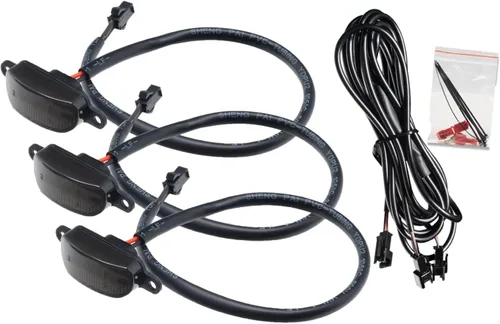 Miniatura 8 de ORACLE Lighting 5889-005-C Kit de luces LED universales ámbar con lente transparente estilo pre-corredor, estilo elegante y agresivo, sin