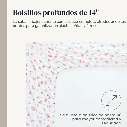 Miniatura 6 de Modern Threads - Sábanas de microfibra sedosa y libre de arrugas ultra suaves, sábanas de microfibra de lujo. Incluye sábana encimera, sábana bajera