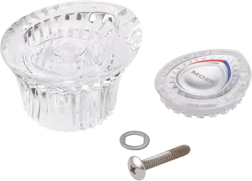 Miniatura 2 de Moen 98039 Chateau - Kit de reemplazo de mango acrílico para bañera/ducha de un solo mango, transparente