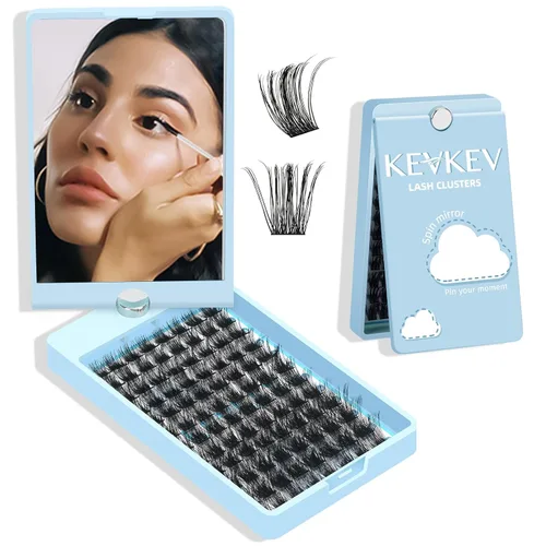 Miniatura 10 de KevKev Lash Cluster Glue, Lash Bond and Seal Lash Glue for Eyelash Clusters Waterproof Strong Hold for 72h Individual Eyelash Glue Non-Irritating