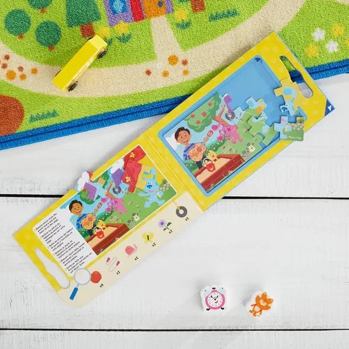 Miniatura 2 de Melissa & Doug Blue's Clues & You! Rompecabezas magnéticos para llevar (2 rompecabezas de 15 piezas)