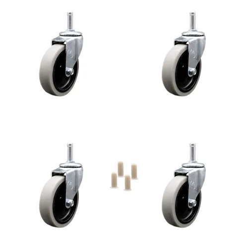 Miniatura 3 de Service Caster Marca – Compatible con/reemplazo para – Carritos de limpieza de conserje – Se adapta a la mayoría de carritos de limpieza Rubbermaid