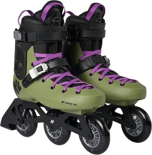 K2 Surge 100 - Patines en línea de 3 ruedas para hombres, mujeres y adultos, unisex, para fitness urbano y urbano
