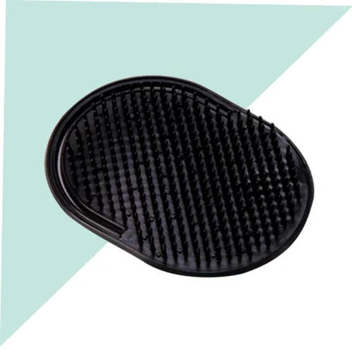 Miniatura 8 de 12 cepillos portátiles para el cabello y masajeador del cuero cabelludo, peine de masaje de dedo negro para hombres, cepillos de champú