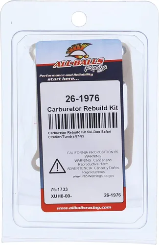 Miniatura 4 de All Balls Kit de reconstrucción de carburador 26-1976 para Ski-Doo Safari Citation/Tundra 1987, 1988, 1989, 1990, 1991, 1992
