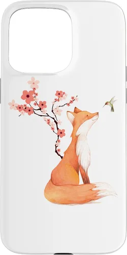 Miniatura 31 de The Cute Fox and Hummingbird Cherry Blossom Flower Present Case for iPhone 17
