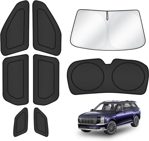 Miniatura 93 de T TGBROS Parasol para parabrisas para Honda Civic 2022-2025 2026, parasol grueso con bloqueo UV y opaca, para privacidad, plegables, 8 accesorios