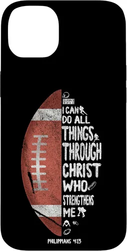 Miniatura 14 de iPhone 13 I can do all things through Christ Philippians 4:13 - Funda de fútbol