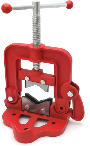 Miniatura 5 de Abrazadera de tubo de banco de tornillo de banco de tornillo de banco de hierro fundido forjado de servicio pesado de 1.2-4.7 in para mecánico