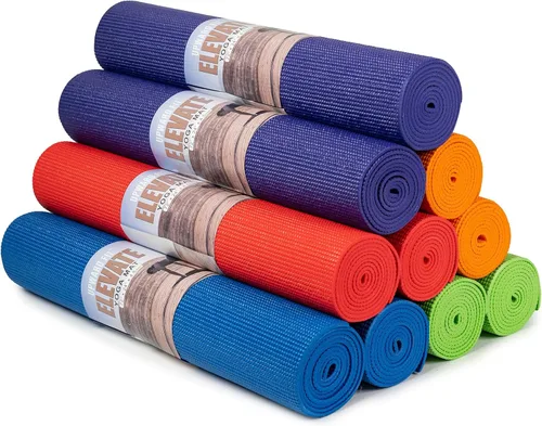 Alfombrillas de yoga Plus, 72 x 24 pulgadas, 0.197 in de grosor, antideslizante, antidesgarros, fácil de limpiar, paquete de 10
